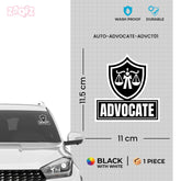 Advocate on Board Sticker for Cars